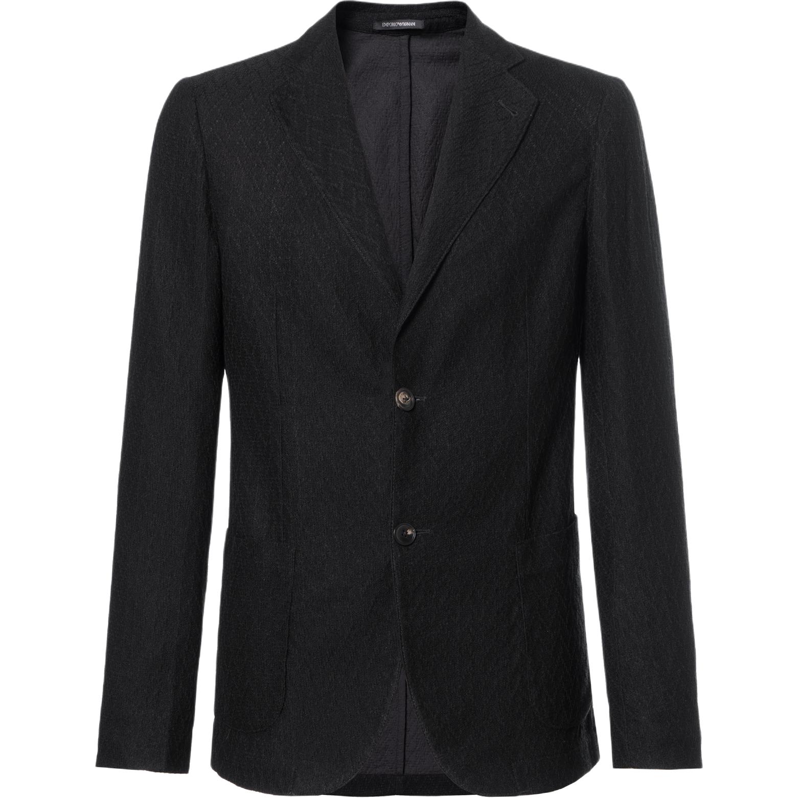 EMPORIO ARMANI FW23  Lightweight Single-Breasted Blazer Black H41G51-E1D01-999