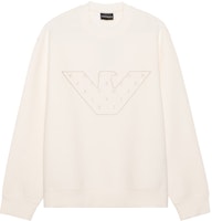EMPORIO ARMANI FW23 Logo Embroidered Casual Sweatshirt. 6R1ME7-1JHSZ-0128 EMPORIO ARMANI FW23 Logo Embroidered Casual Sweatshirt. 6R1ME7-1JHSZ-0128