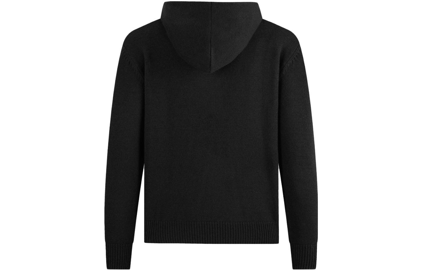 EMPORIO ARMANI FW23  Logo Embroidered Knit Hoodie. 6R1MX6-1MNAZ-0999 圖 3