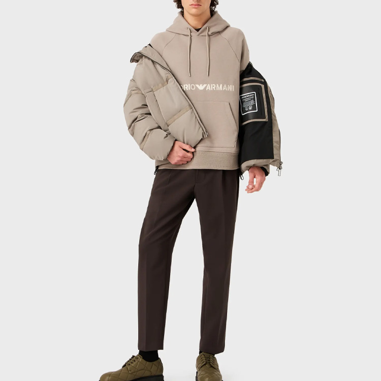 Details for Emporio Armani FW23  Logo Embroidered Sweatshirt 6R1ME9-1JWPZ-06F5