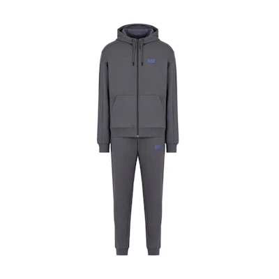 Emporio Armani FW23 Logo Hoodie Zip Sweatpants Casual Tracksuit Set. 6RPV66-PJ07Z-1977