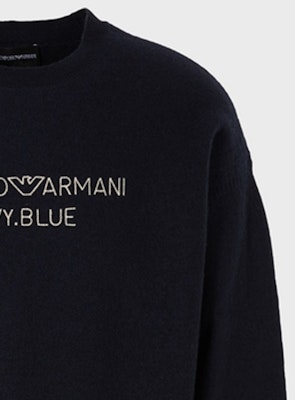 EMPORIO ARMANI FW23 Logo Print Black Crewneck Long Sleeve Sweater. 6R1MXD-1MNDZ-0920 Shop EMPORIO ARMANI FW23 Logo Print Black Crewneck Long Sleeve Sweater. 6R1MXD-1MNDZ-0920