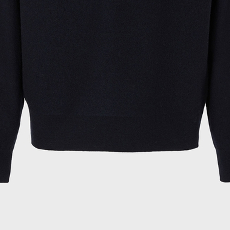 Details for EMPORIO ARMANI FW23  Logo Print Black Crewneck Long Sleeve Sweater. 6R1MXD-1MNDZ-0920