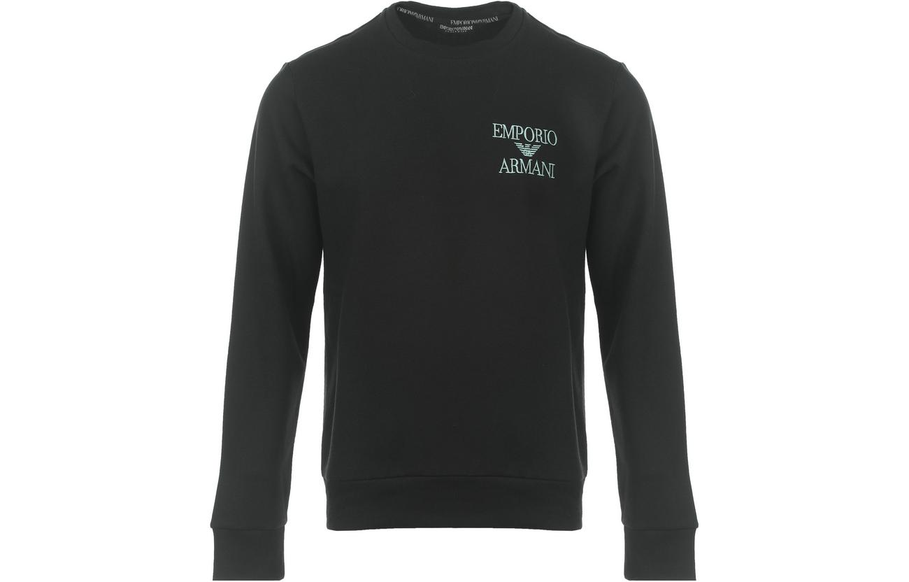 Lookbook EMPORIO ARMANI FW23 标志印花套头衫套装 黑色 111943-3F571-00020
