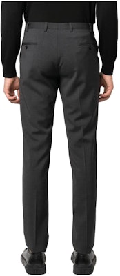 EMPORIO ARMANI FW23 Mid-Rise Straight Suit Pants Black Grey H41P0M01504631 Lookbook EMPORIO ARMANI FW23 Mid-Rise Straight Suit Pants Black Grey H41P0M01504631