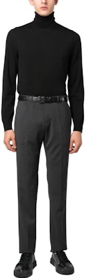 EMPORIO ARMANI FW23 Mid-Rise Straight Suit Pants Black Grey H41P0M01504631 Shop EMPORIO ARMANI FW23 Mid-Rise Straight Suit Pants Black Grey H41P0M01504631