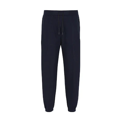 EMPORIO ARMANI FW23 Navy Blue Drawstring Jogger Casual Pants 6R1PQ0-1JNWZ-09B3
