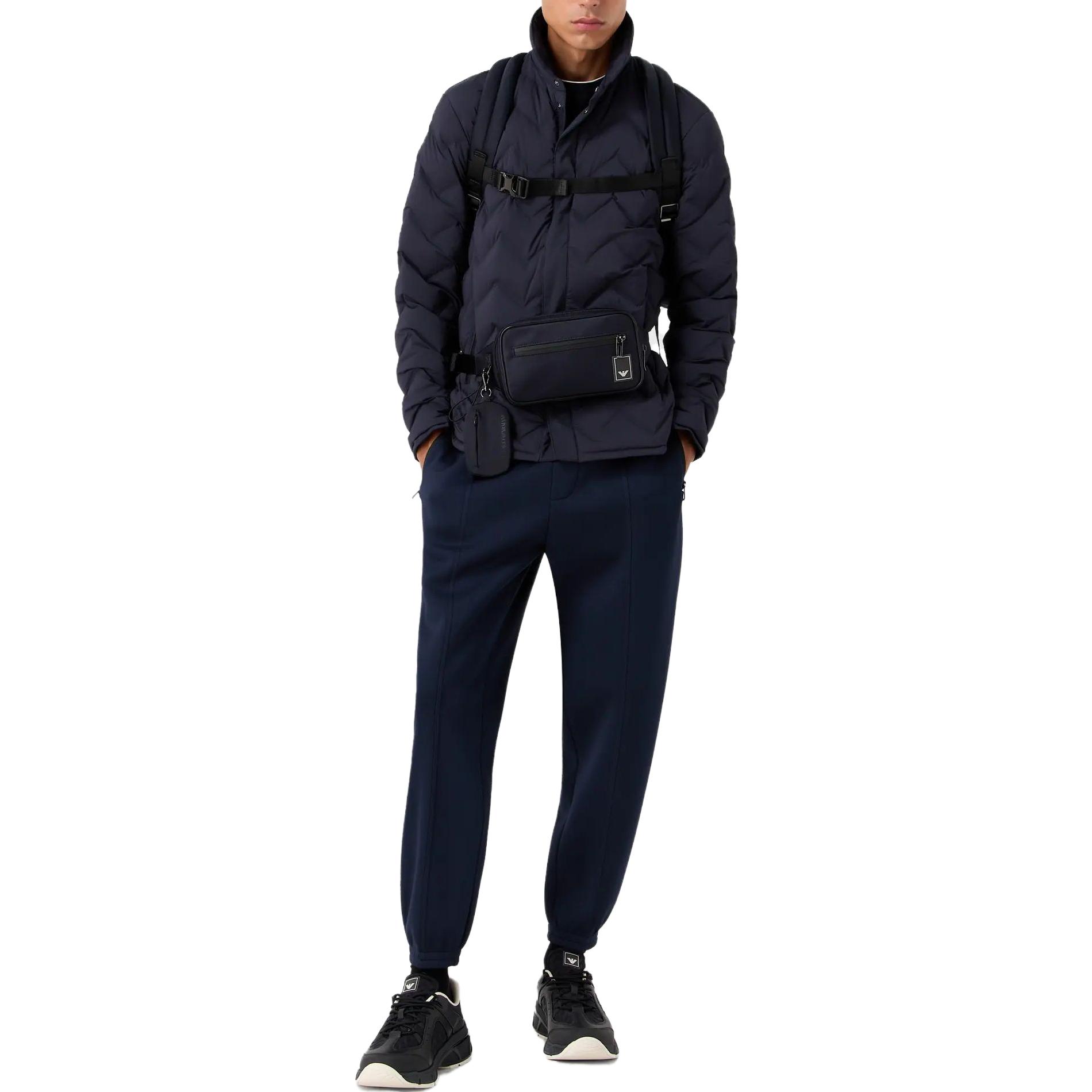 Lookbook EMPORIO ARMANI FW23  Navy Blue Drawstring Jogger Casual Pants 6R1PQ0-1JNWZ-09B3