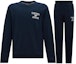 Buy EMPORIO ARMANI FW23 Navy Blue Embroidered Casual Sportswear Set. 111943-3F571-0135