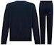 Lookbook EMPORIO ARMANI FW23 Navy Blue Embroidered Casual Sportswear Set. 111943-3F571-0135