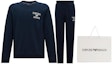 Purchase EMPORIO ARMANI FW23 Navy Blue Embroidered Casual Sportswear Set. 111943-3F571-0135