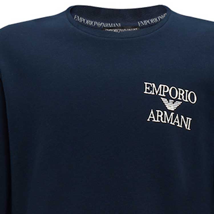 Details for EMPORIO ARMANI FW23  Navy Blue Embroidered Casual Sportswear Set. 111943-3F571-0135