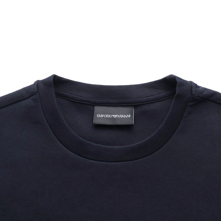 Details for EMPORIO ARMANI FW23  Navy Blue Logo Crewneck Pullover Sweatshirt. 8N1ML7-1JHSZ-0920