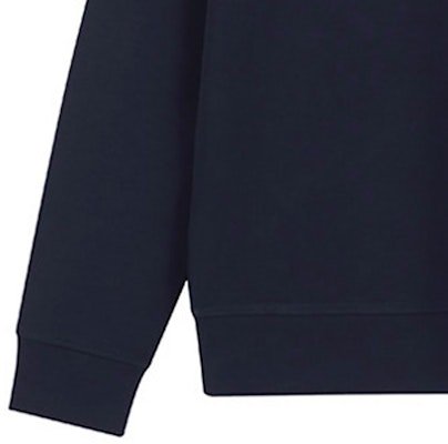 EMPORIO ARMANI FW23 Navy Blue Logo Crewneck Pullover Sweatshirt. 8N1ML7-1JHSZ-0920 1