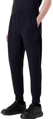 EMPORIO ARMANI FW23 Navy Blue Logo Embroidered Jogger Sweatpants. 8N1PT0-1JHSZ-0920 Shop EMPORIO ARMANI FW23 Navy Blue Logo Embroidered Jogger Sweatpants. 8N1PT0-1JHSZ-0920