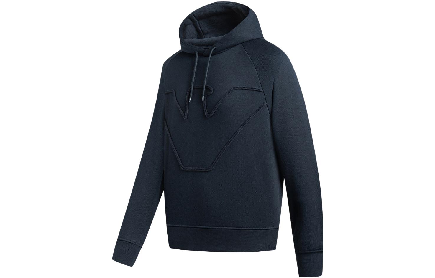 EMPORIO ARMANI FW23  Navy Blue Logo Hoodie Long Sleeve Sweatshirt. 6R1ME4-1JWPZ-09S6 圖 4