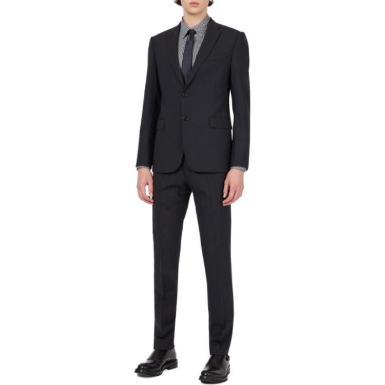 EMPORIO ARMANI FW23  Navy Blue Solid Single-Breasted Suit Set. 01VMEB-0B006-922 圖 3