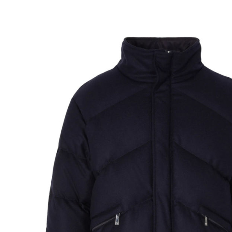 EMPORIO ARMANI FW23  Navy High Neck Zip Cotton Jacket 6R1B7R-1K23Z-0922 圖 5