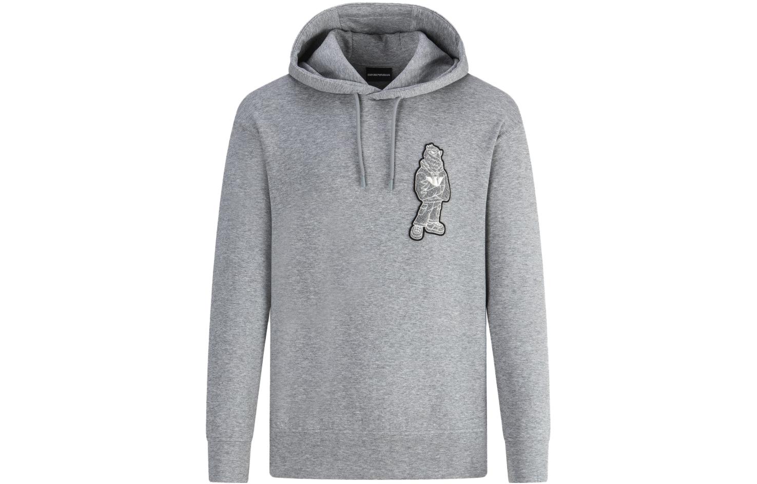 EMPORIO ARMANI FW23  Pattern Embroidered Long-Sleeve Hoodie. 6R1MG9-1JHSZ-0999 圖 2