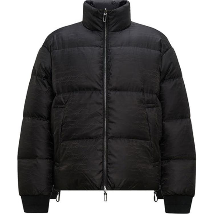 EMPORIO ARMANI FW23  Puffer Down Jacket with Stand Collar and Zipper. 6R1B65-1NVSZ-EF091