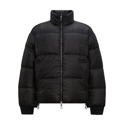 EMPORIO ARMANI FW23 Puffer Down Jacket with Stand Collar and Zipper. 6R1B65-1NVSZ-EF091