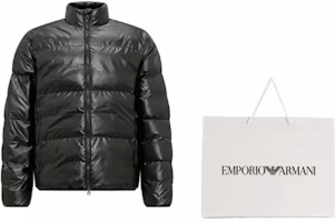 Purchase EMPORIO ARMANI FW23 黑色字母印花緹花棉質外套 6RPB02-PN3VZ-0208