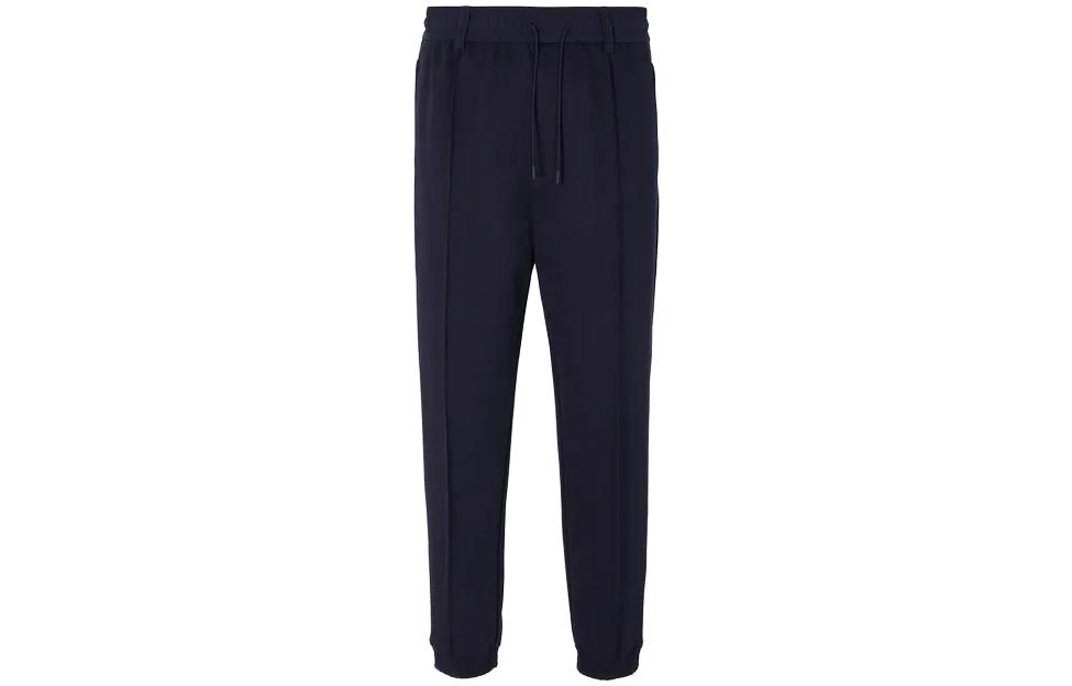 Order EMPORIO ARMANI FW23  Relaxed Tapered Casual Pants Navy Blue. 6R1P631-JOBZ1-09B3