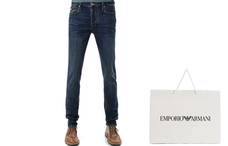 EMPORIO ARMANI FW23  Slim Fit Low-Rise Straight Jeans Deep Blue 3D1J75-1DRRZ-0942 圖 3
