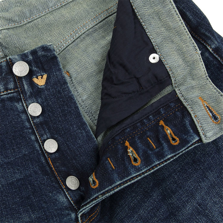 EMPORIO ARMANI FW23  Slim Fit Low-Rise Straight Jeans Deep Blue 3D1J75-1DRRZ-0942 圖 8
