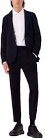Shop EMPORIO ARMANI FW23 素色休閒長袖襯衫 6R1C86-1NVYZ-1F1D4