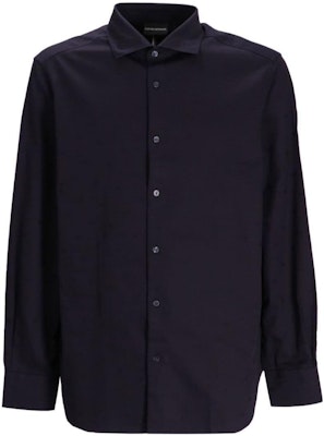 EMPORIO ARMANI FW23 Solid Color Casual Long Sleeve Button-Up Shirt 6R1C86-1NVYZ-1F1D4 Sizing EMPORIO ARMANI FW23 Solid Color Casual Long Sleeve Button-Up Shirt 6R1C86-1NVYZ-1F1D4