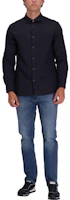 Cheap EMPORIO ARMANI FW23 素色休閒長袖襯衫 6R1C86-1NVYZ-1F1D4