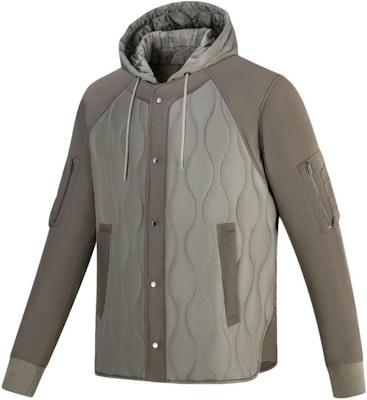 EMPORIO ARMANI FW23 Jaket Boleh Balik Berhud Kapas Warna Solid. 6R1B78-1NIKZ-0999 5