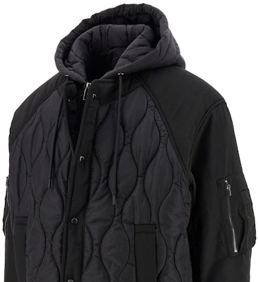 EMPORIO ARMANI FW23 Jaket Boleh Balik Berhud Kapas Warna Solid. 6R1B78-1NIKZ-0999 Details for EMPORIO ARMANI FW23 Jaket Boleh Balik Berhud Kapas Warna Solid. 6R1B78-1NIKZ-0999