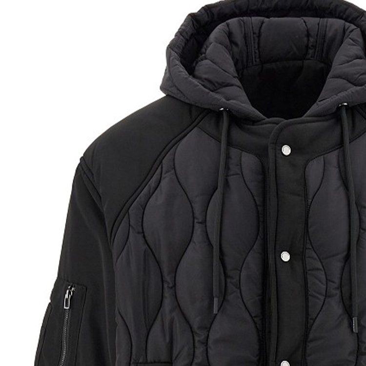 Sizing EMPORIO ARMANI FW23 Jaket Boleh Balik Berhud Kapas Warna Solid. 6R1B78-1NIKZ-0999