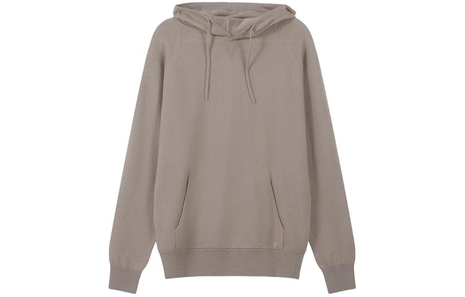 Buy EMPORIO ARMANI FW23 純色針織連帽衫 米色 8N1MY9-1MF8Z-0440