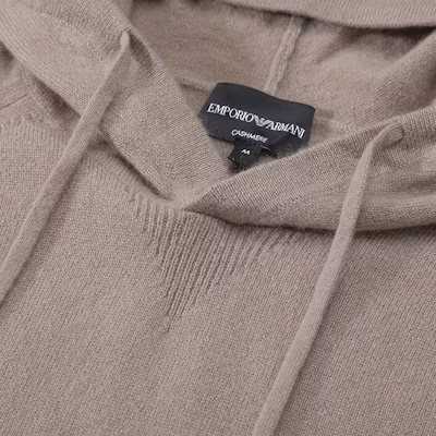 EMPORIO ARMANI FW23 純色針織連帽衫 米色 8N1MY9-1MF8Z-0440 Details for EMPORIO ARMANI FW23 純色針織連帽衫 米色 8N1MY9-1MF8Z-0440