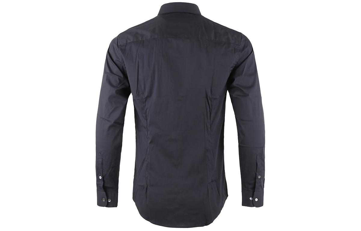 Lookbook EMPORIO ARMANI FW23 Baju Lengan Panjang Kasual Warna Solid dengan Butang 8N1C09-1N19Z-0934