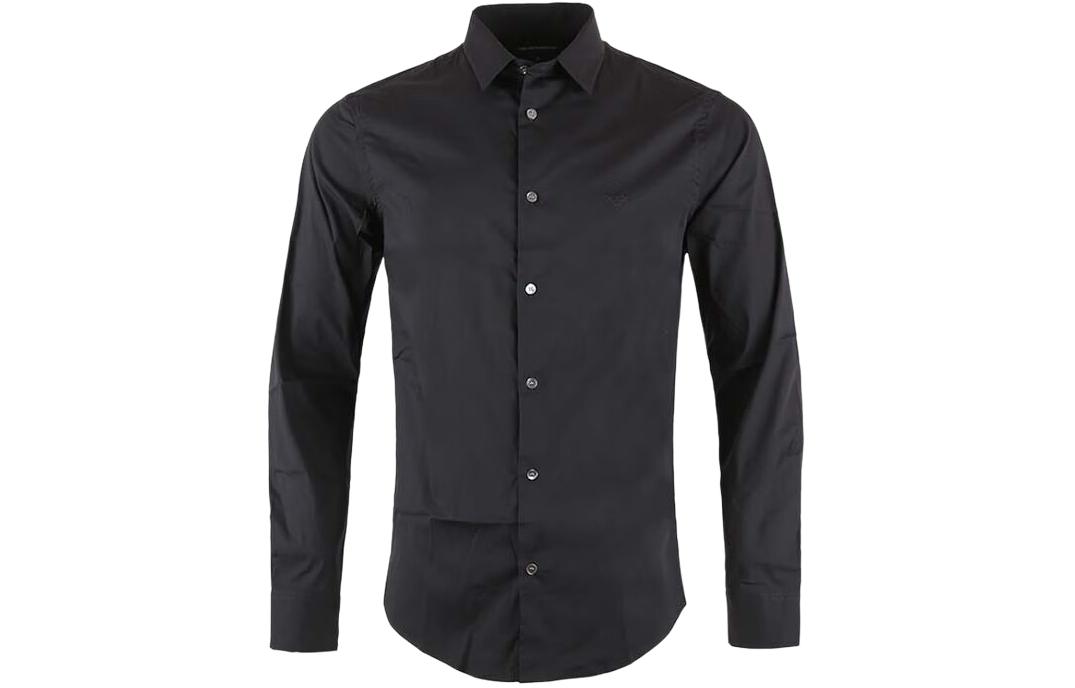 Purchase EMPORIO ARMANI FW23 Baju Lengan Panjang Kasual Warna Solid dengan Butang 8N1C09-1N19Z-0934