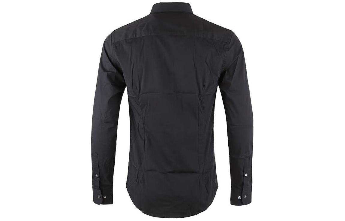 Details for EMPORIO ARMANI FW23 Baju Lengan Panjang Kasual Warna Solid dengan Butang 8N1C09-1N19Z-0934