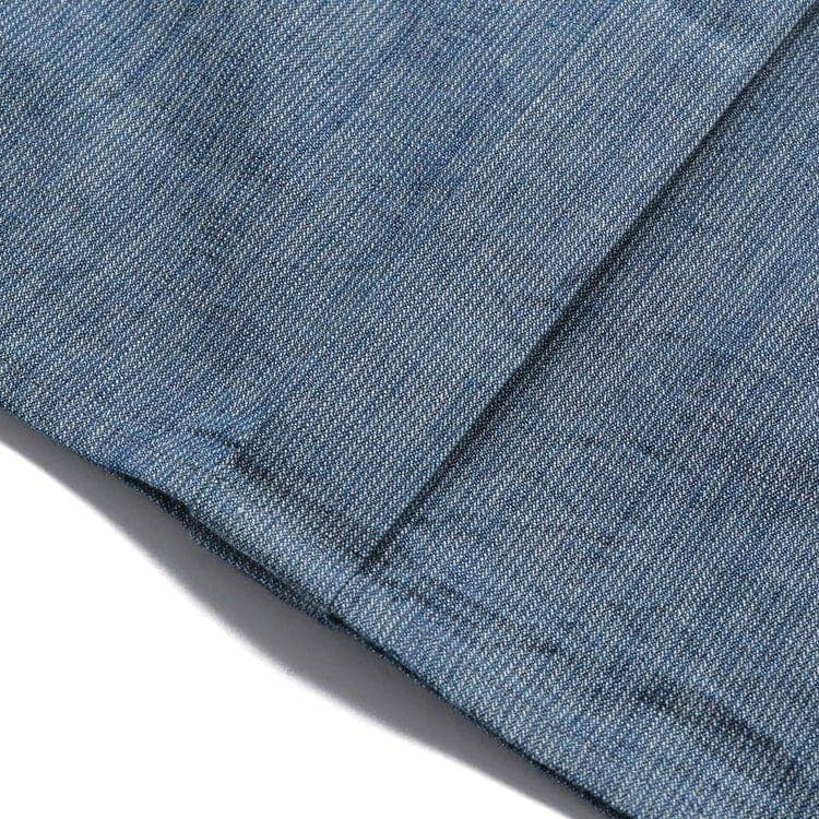 Details for EMPORIO ARMANI FW23 Kemeja Lengan Pendek Warna Biru Solid 6R1CA6-1DRLZ-0941