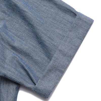 EMPORIO ARMANI FW23 Kemeja Lengan Pendek Warna Biru Solid 6R1CA6-1DRLZ-0941 Cheap EMPORIO ARMANI FW23 Kemeja Lengan Pendek Warna Biru Solid 6R1CA6-1DRLZ-0941