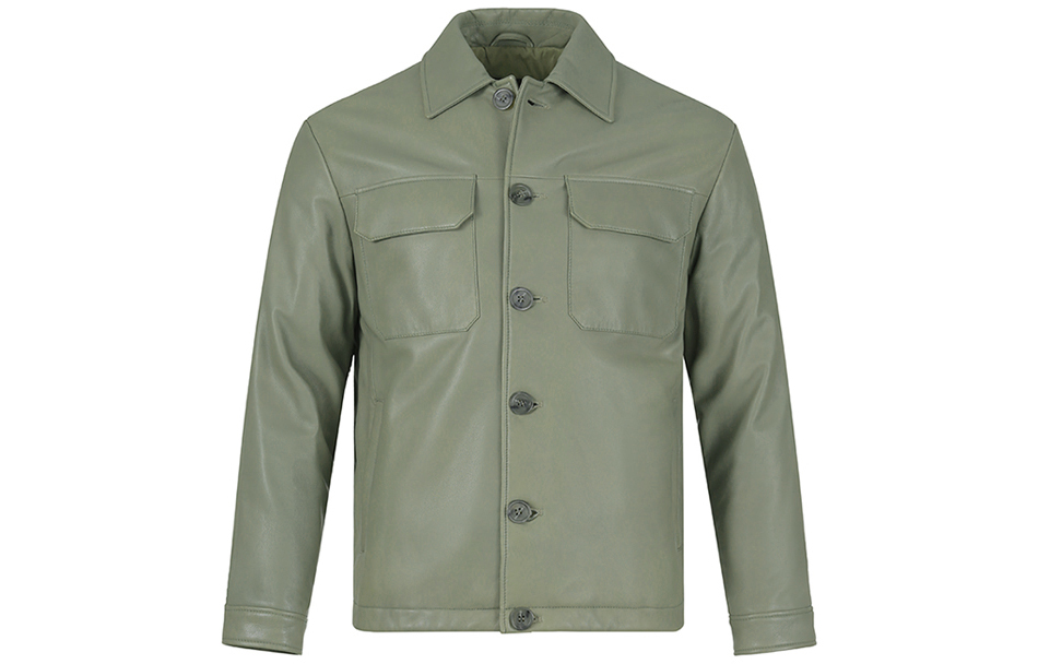 Emporio Armani FW23  Solid Color Single-Breasted Long Sleeve Jacket. H41R80-E1P80-544