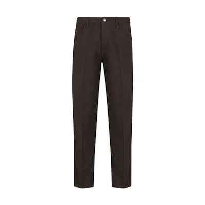EMPORIO ARMANI FW23 Solid Color Straight-Leg Zipper Casual Jeans 6R1J69-1NGRZ-105A6