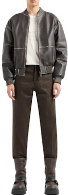 EMPORIO ARMANI FW23 純色直筒拉鍊休閒牛仔褲 6R1J69-1NGRZ-105A6 1