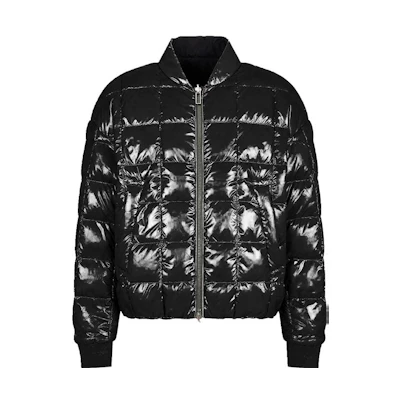 EMPORIO ARMANI FW23 Solid Color Warm Jacket with Stand Collar and Zipper. 6R1B84-1NHMZ-06D9