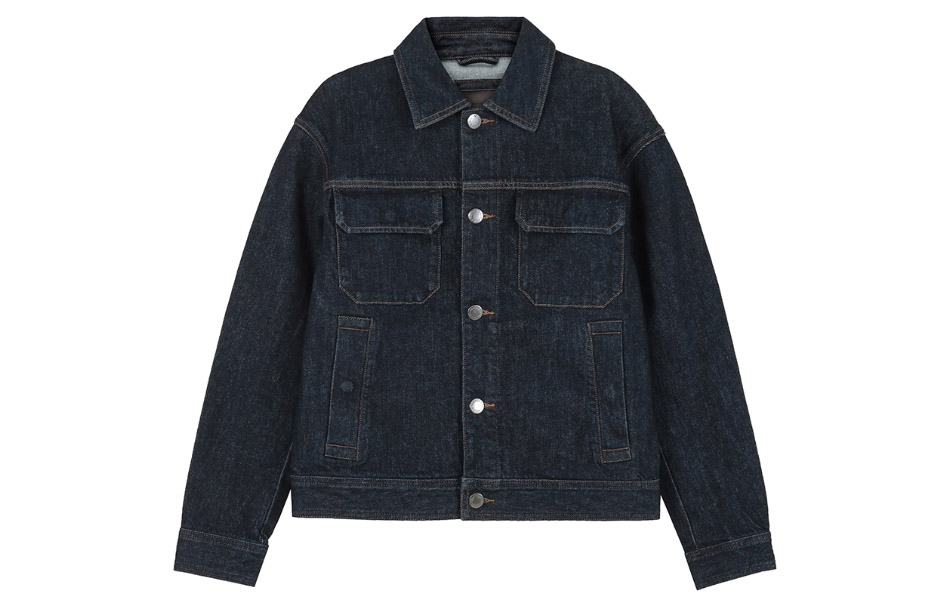 EMPORIO ARMANI FW23  Solid Denim Jacket Long Sleeve - Dark Blue 8N1BV9-1DQJZ-0941 圖 2