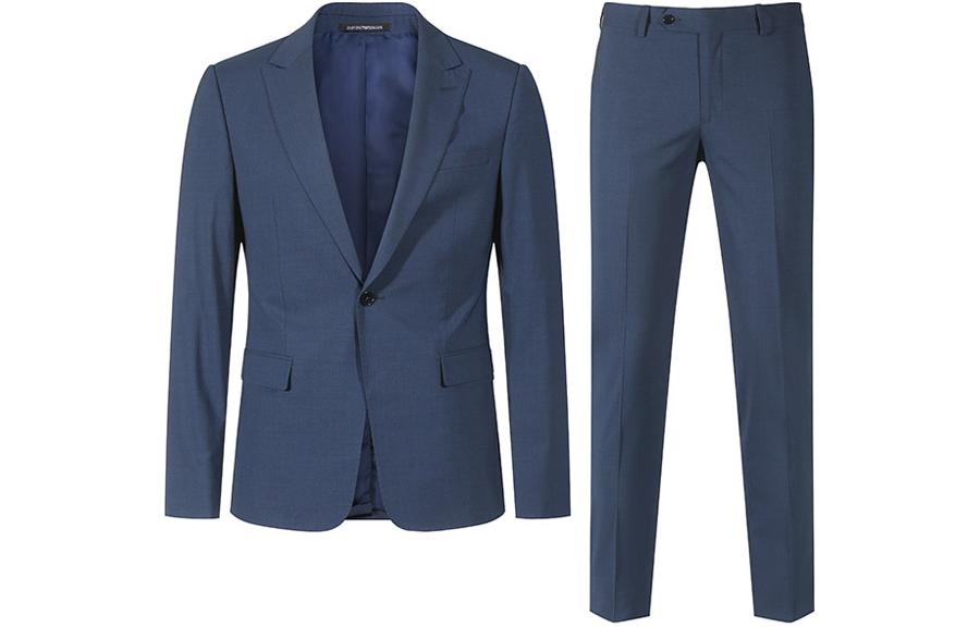 EMPORIO ARMANI FW23  Solid Single-Button Long Sleeve Suit - Dark Blue D41VD6-01506-918 圖 2