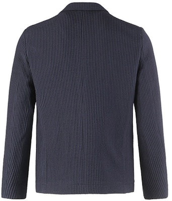 엠포리오 아르마니 FW23 솔리드 텍스처 스트라이프 블레이저 - 네이비 블루 H41G62-E1070-920 Lookbook 엠포리오 아르마니 FW23 솔리드 텍스처 스트라이프 블레이저 - 네이비 블루 H41G62-E1070-920