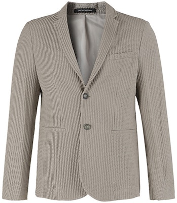 EMPORIO ARMANI FW23 条纹纹理编织西装外套 浅亚麻色 H41G62-E1070-112 Order EMPORIO ARMANI FW23 条纹纹理编织西装外套 浅亚麻色 H41G62-E1070-112